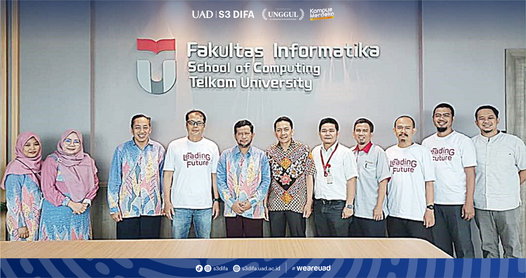 Delegasi FTI UAD Studi Banding di Fakultas Informatika Universitas ...